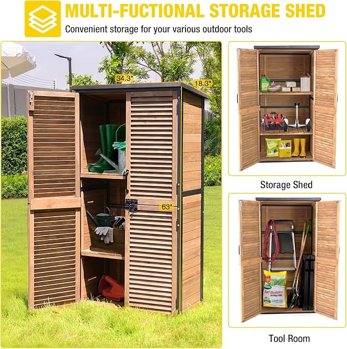 Aivituvin Outdoor Storage Shed - Image 8