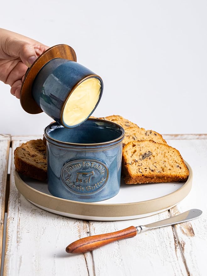 Ceramic Butter Dish with Lid, Butter Crock - Image 6