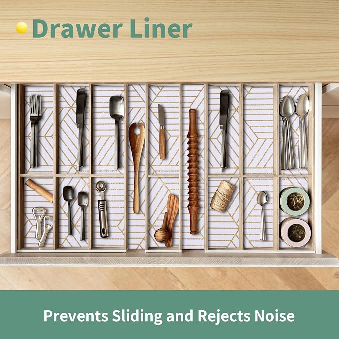 Shelf Liners for Kitchen Cabinets 17.5in x 20FT, Non Adhesive Cabinet Liner - Image 6