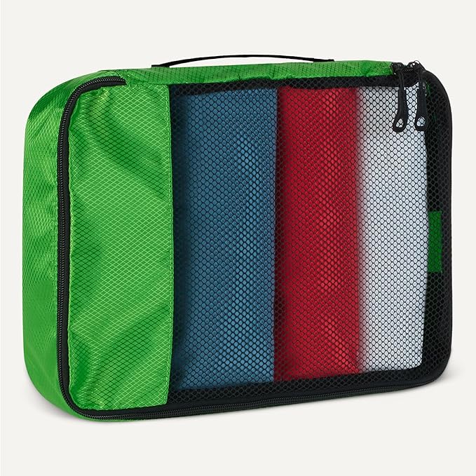 Amazon Essentials 4-Piece Packing Cubes Travel Accessories Set, Luggage - Image 4