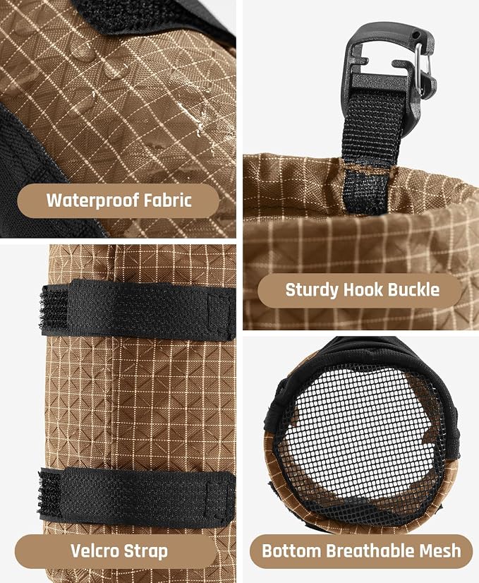 Large Water Bottle Holder Pouch Bag, Backpack Water Bottle Holder Mesh Bag - Image 5