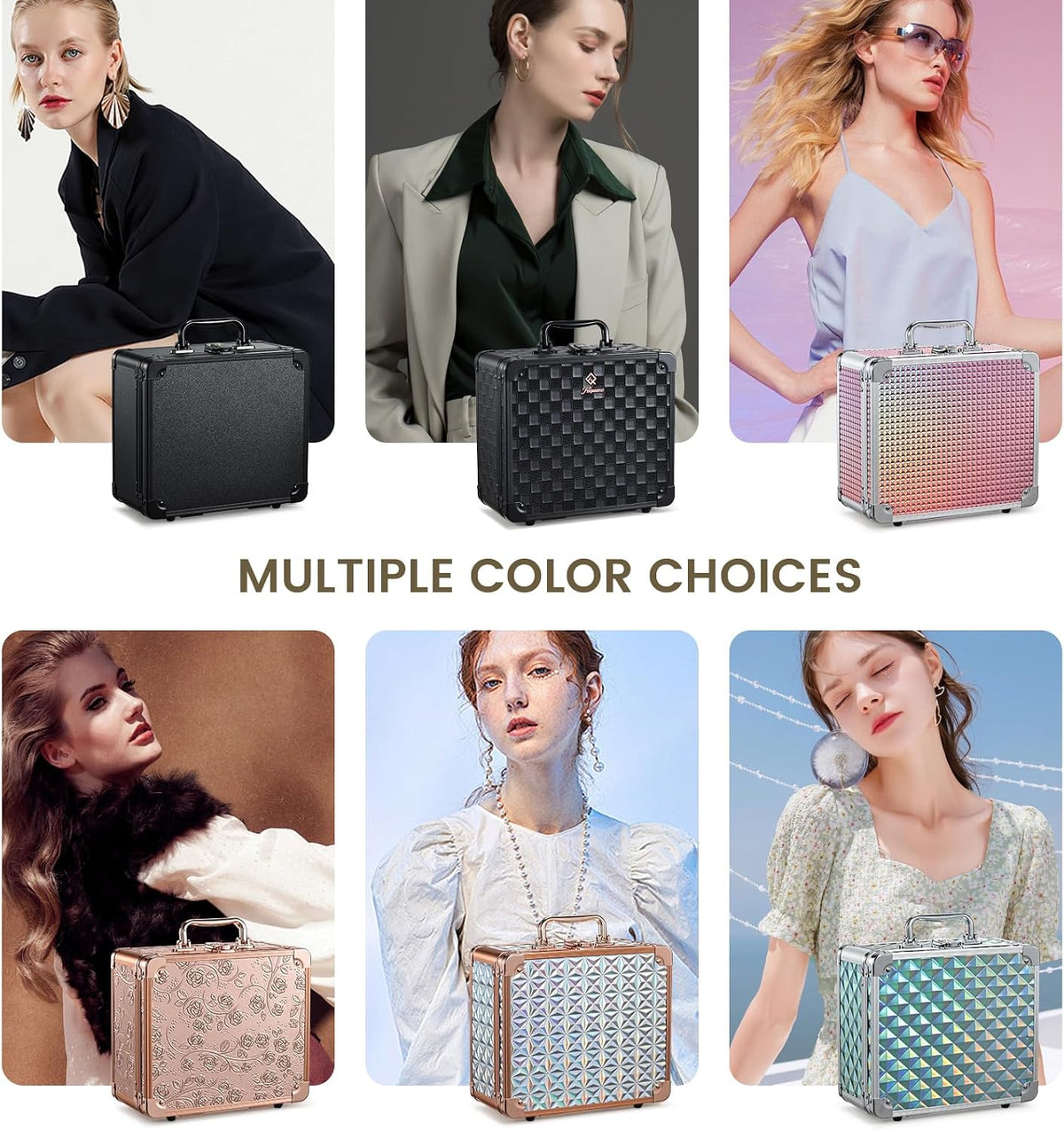 Makeup Bag with LED Mirror – Hard Makeup Case with Lighted Mirror