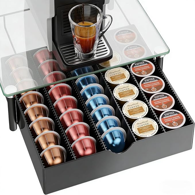 Coffee Pod Drawer Organizer by OUTIOE