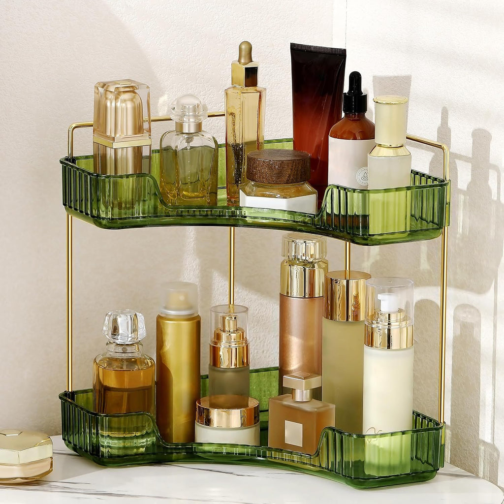 YCIA&DONE Corner Bathroom Counter Organizer, Makeup Organizer for