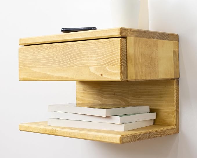 Floating Nightstand Side Accent or End Table - Image 4