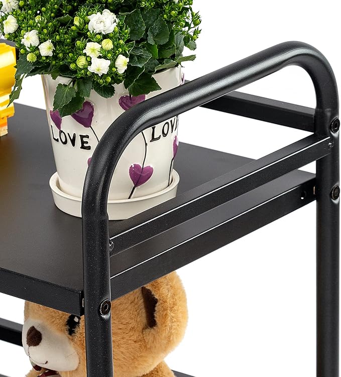 HDANI 3 Tier Metal Utility Multipurpose Rolling Cart, Large Capacity Heavy Duty - Image 8