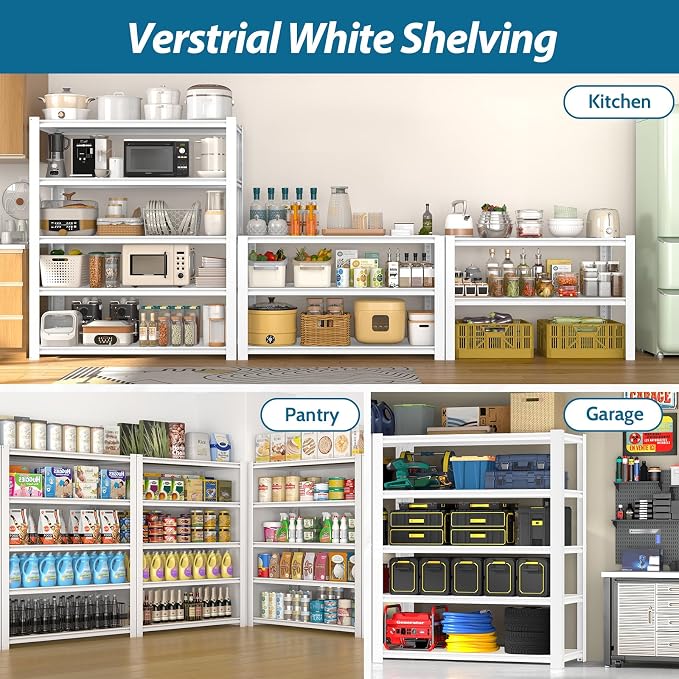 PrimeZone 36" W x 16" D x 72" H Closet Storage Shelves - Image 9