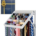 TieMaster Tie Rack and Scarf Organizer, Battery-Free Design, Holds 60 Ties and by TieMaster
