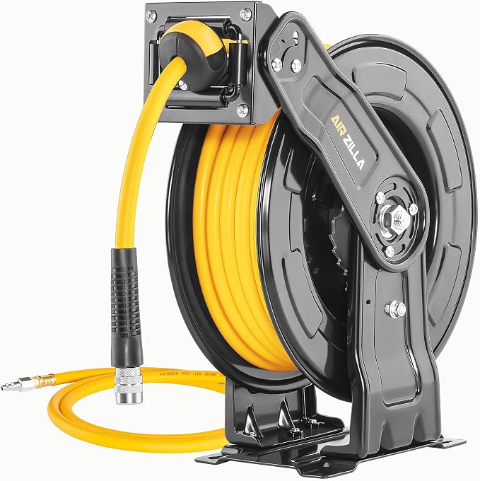 Premium Steel Retractable Air Hose Reel by AIRZILLA
