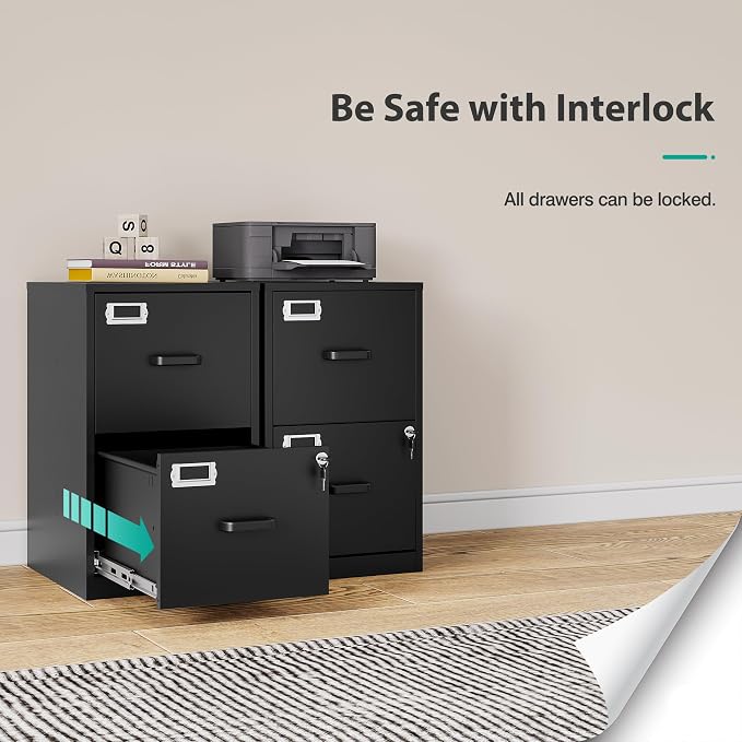 SISESOL 2 Drawer File Cabinet - Image 6