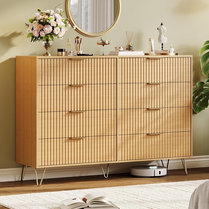 Garvee Fluted Dresser for Bedroom by Garvee