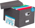 Internet's Best Collapsible File Storage Organizer | Decorative Linen
