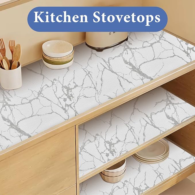 Drawer and Shelf Liner for Kitchen Cabinet: 23.6 in X 30 Ft Non Slip Waterproof - Image 3