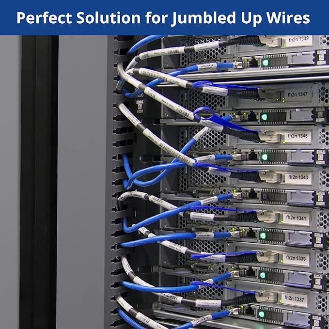 ZhiYo H2 x W2.4in Professional Server Rack Cable Management Raceway, 95in Cable - Image 4