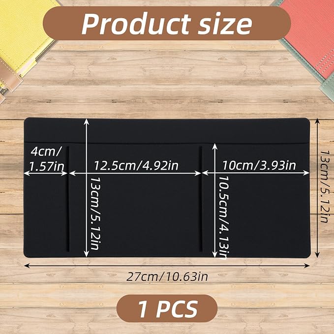 3-Pocket Adhesive Pouch for Laptop Mouse Holder for Laptop Stick on Portable - Image 2
