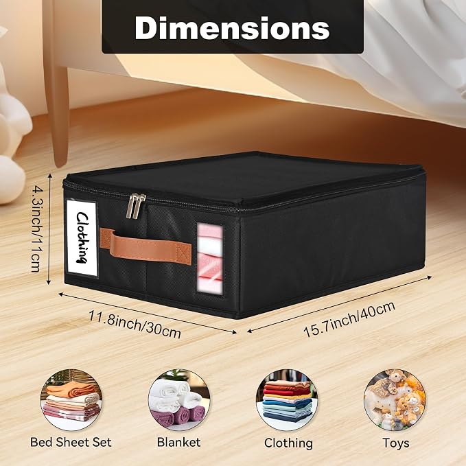 6pack Bed Sheet Organizer, Foldable Linen Closet Organizers and Storage - Image 9