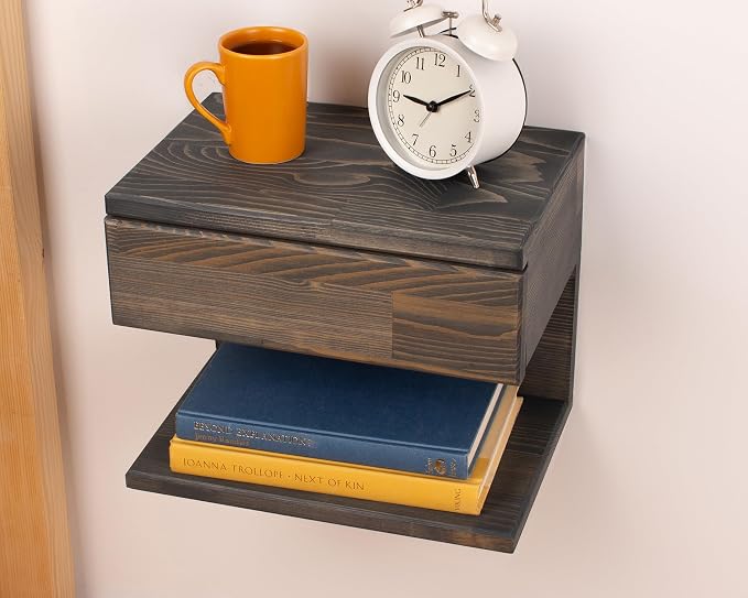 Floating Nightstand Side Accent or End Table - Image 6