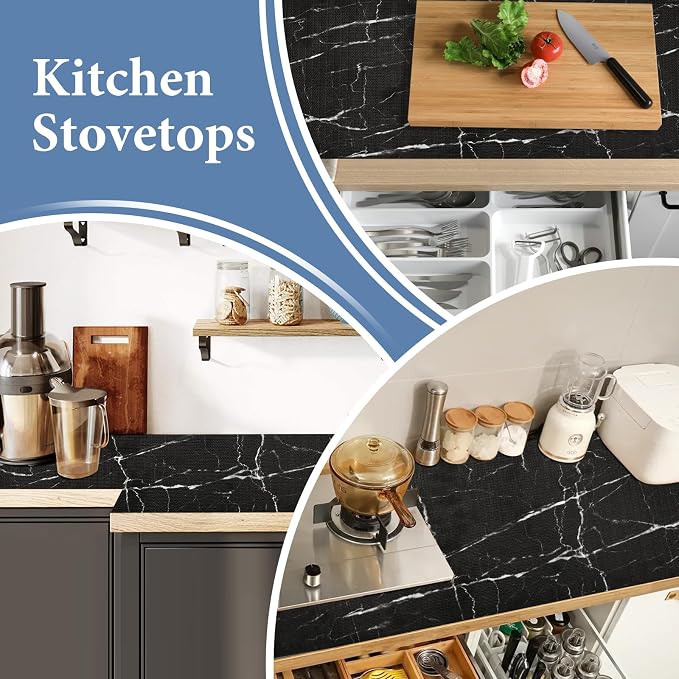 Drawer and Shelf Liner for Kitchen Cabinet: 17 in X 30 Ft Non Slip Waterproof - Image 6