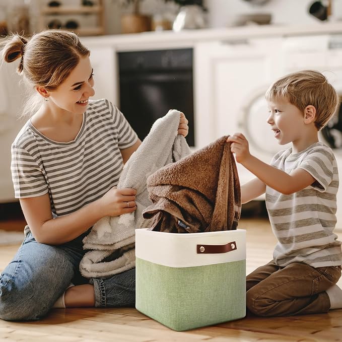 Foldable Storage Cubes 11x11 Inch, Collapsible Storage Basket - Image 7