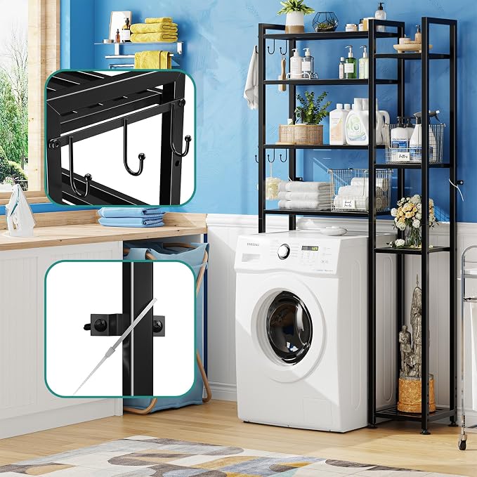 Simple Trending 8 Tier Over The Toilet Storage - Image 6