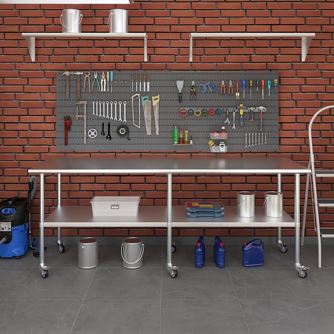 AmGood 30" x 96" Stainless Steel Work Table - Image 8