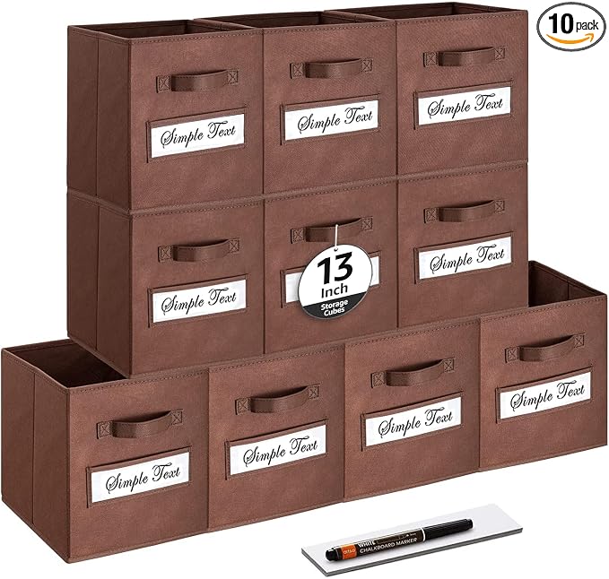 artsdi 13x13x13 storage cube bins Fabric storage cubes by Artsdi