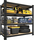 PrimeZone 40" W x 20" D x 59" H Heavy Duty Storage Shelves, 4 Tier Adjustable by PrimeZone