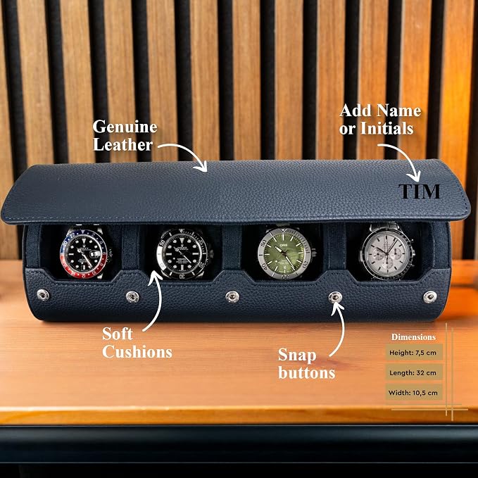DailyWatch | Personalized Watch Roll Travel Case - Image 4