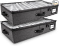 HOMELUX THEORY 2pc Under Bed Storage Containers, Bedroom Under the Bed Drawer by HomeluxTheory