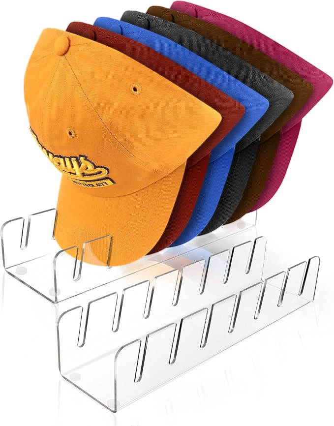 Baseball Caps Hat Stand & Holder Organizer, Acrylic No-Install Rack Closet by TAOceeXI