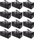 Extra Large Moving Bags with Zippers & Carrying Handles, Heavy-Duty