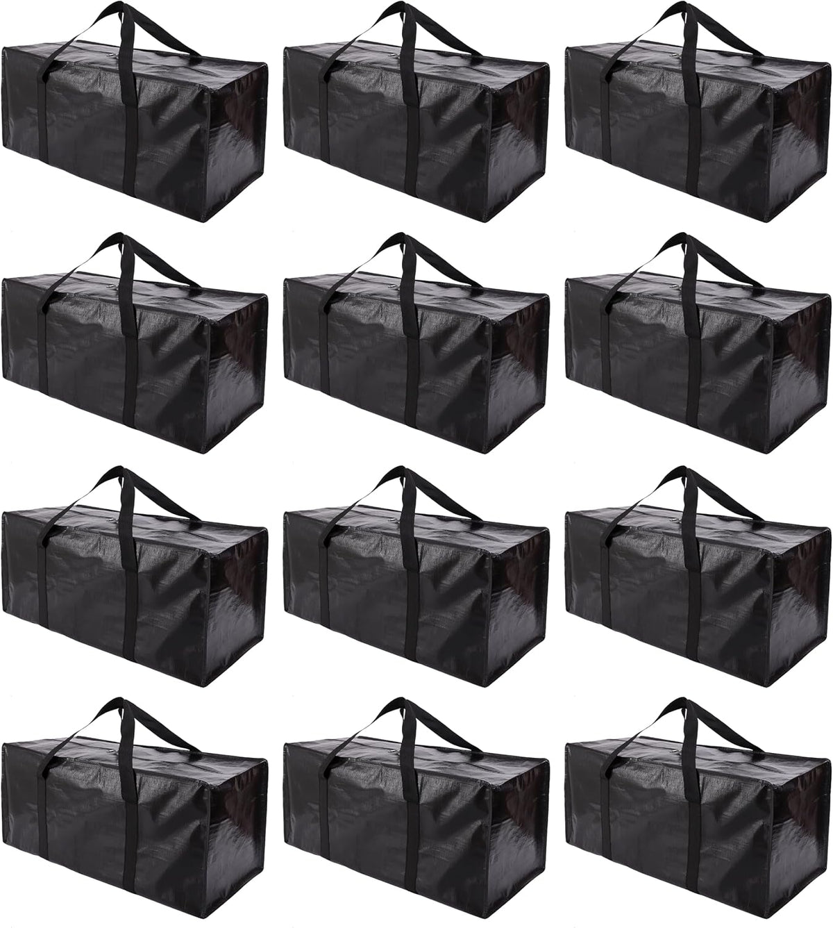 Extra Large Moving Bags with Zippers & Carrying Handles, Heavy-Duty