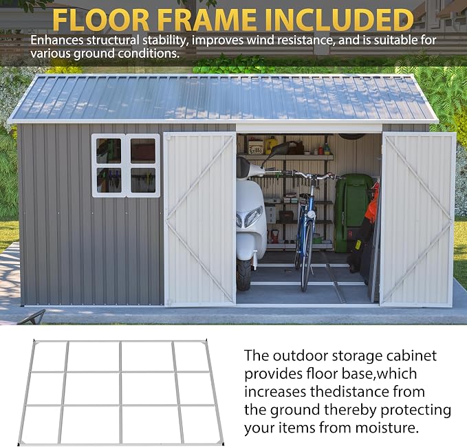 12x10 FT Outdoor Storage Shed - Image 2