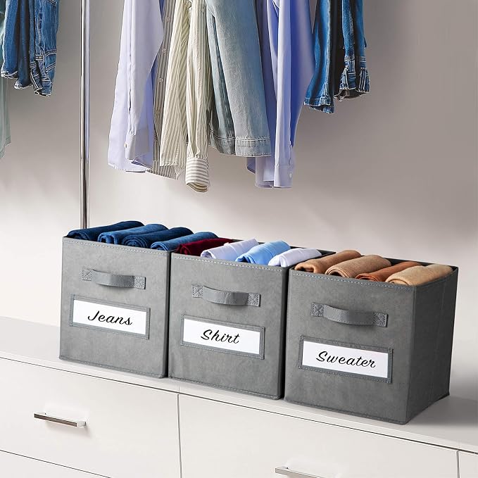 artsdi 11 Inch Storage Cube, Storage bin Foldable Fabric Cube Storage Bins - Image 6