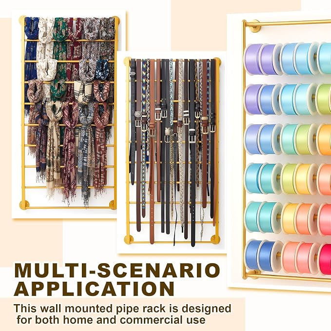 Hijab Organizer, 10 Tier Metal Scarf Holder Organizer, Freestanding Scarf Shawl - Image 5