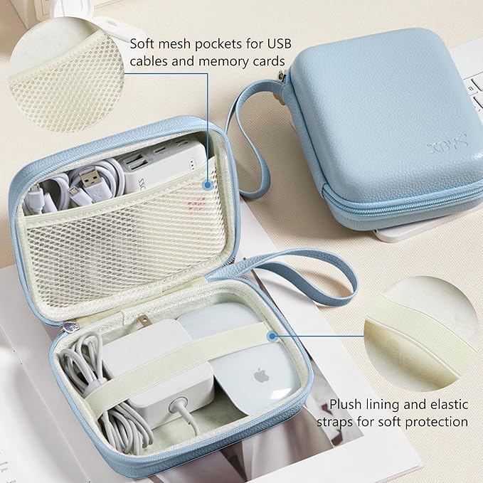 Charger Case for Macbook, Portable Tech Electronic Organizer Bag, Travel - Image 3
