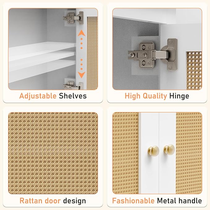 Over The Toilet Storage Cabinet, Behind Toilet Bathroom Organizer - Image 5