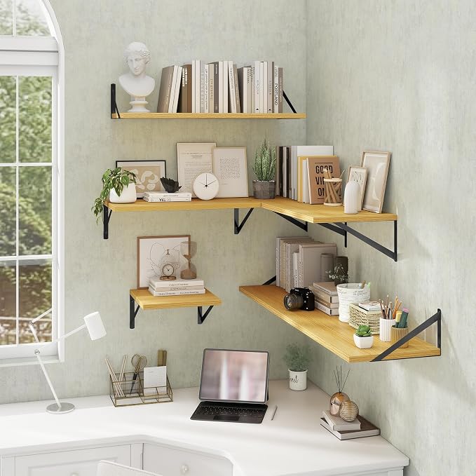 Deep Floating Shelves Wall Mounted, Living Room, Office - Image 7