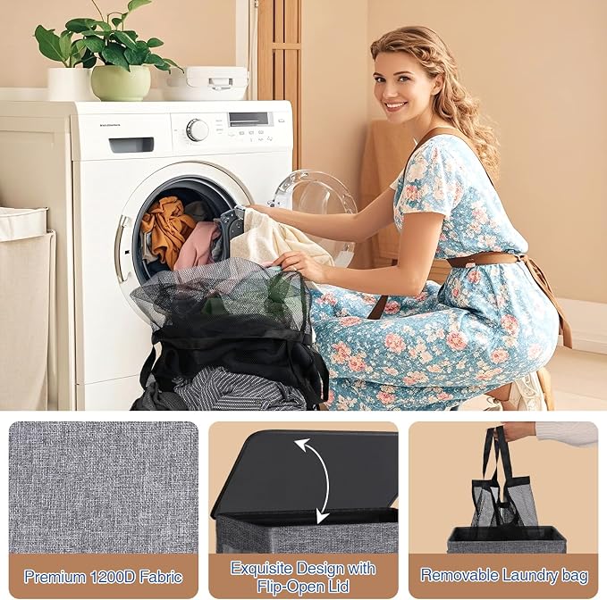 Collapsible Laundry Hamper - Image 4