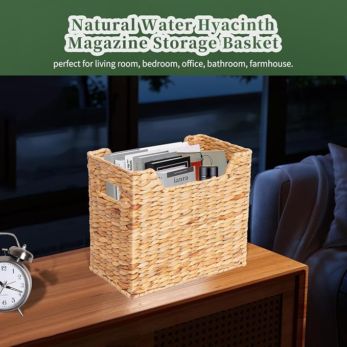 Magazines Holders, Handwoven Magazine Basket - Image 3