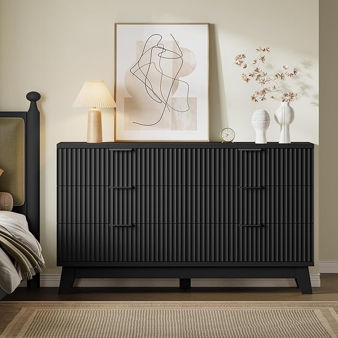 53" Long Dresser for Bedroom, 6-Drawer Dresser - Image 4