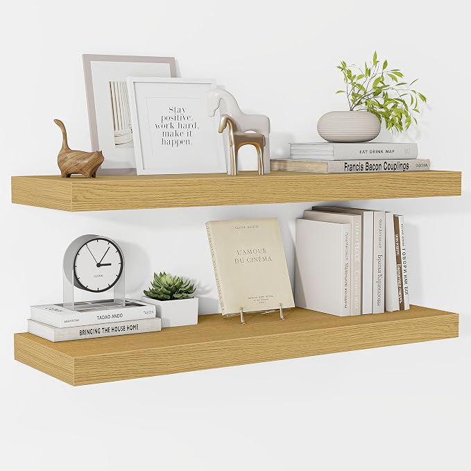 Fun Memories Floating Shelves 32 Inch Long, 9.3Inch Deep Floating Shelves by FunMemories