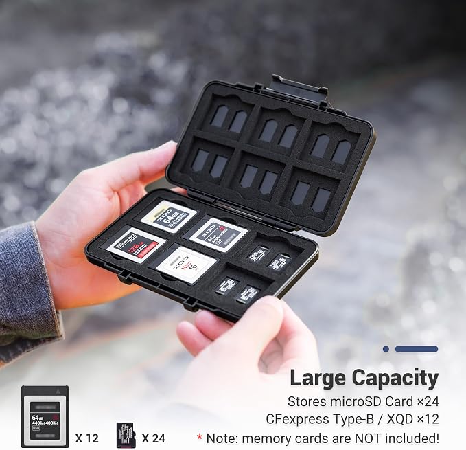 XQD Card CFexpress Type B Card Case Holder Storage, 36 Slots Memory Card - Image 2