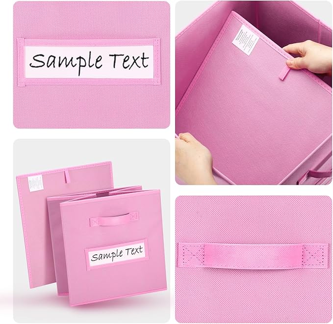 artsdi 11x11 storage cube bins Foldable Fabric storage cubes - Image 3