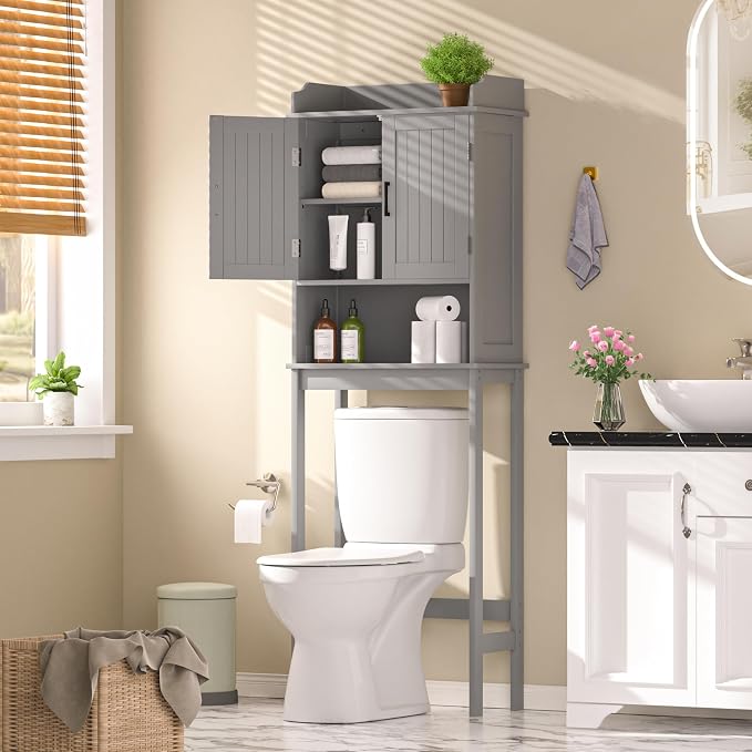 BlueWish Over The Toilet Cabinet, Bathroom Over Toilet Storage - Image 2