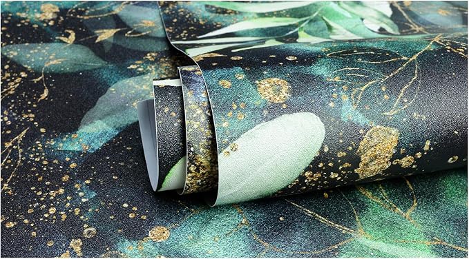 HAOKHOME Self Adhesive Shelf Liner and Drawer Liner Black Floral, Peel and - Image 8