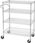 Finnhomy 4 Tier Heavy Duty Commercial Grade Rolling Cart by Finnhomy