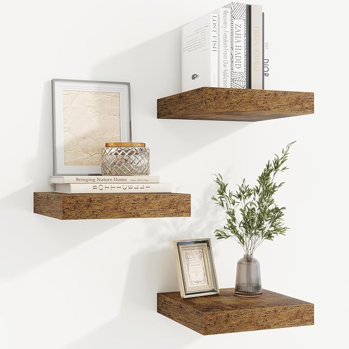 fuqing Floating Shelves for Wall, Wall Mounted Wood Floating Shelf by Fuqing