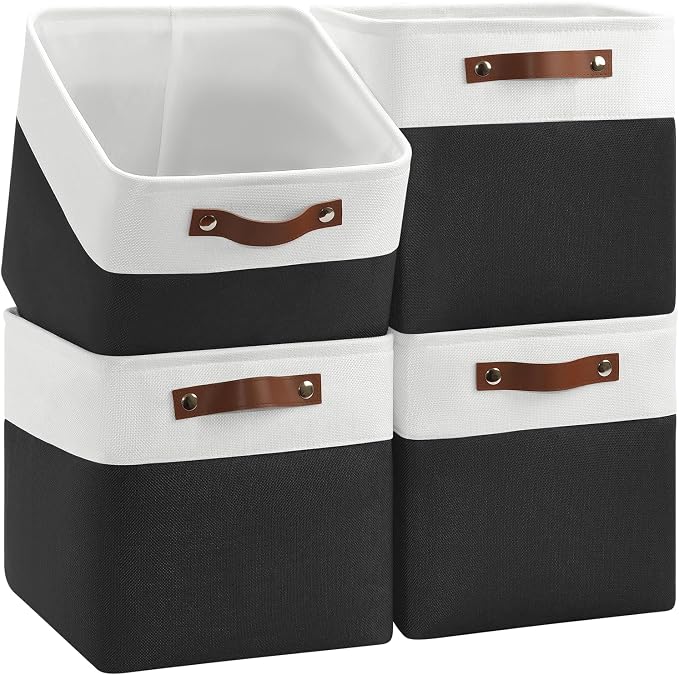 Foldable Storage Cubes 11x11 Inch, Collapsible Storage Basket by Patvingot