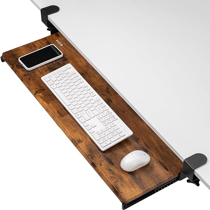 VIVO Extra Long Clamp-on Computer Keyboard and Mouse Under Desk Slider Tray by VIVO